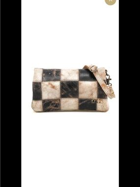 Bed|Stu Cadence Leather Crossbody — Black & White Checkered